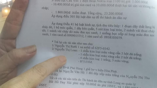 Mọi thứ tang vật tài sản đều không có, mua bán đều là ảo vụ án Hồ Duy Hải