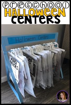 Halloween and October morning Tubs, Centers and Activities for Preschool