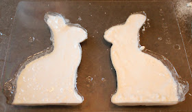 Crafty Sisters: Chocolate Mold Easter Bunnies Using Sculptamold