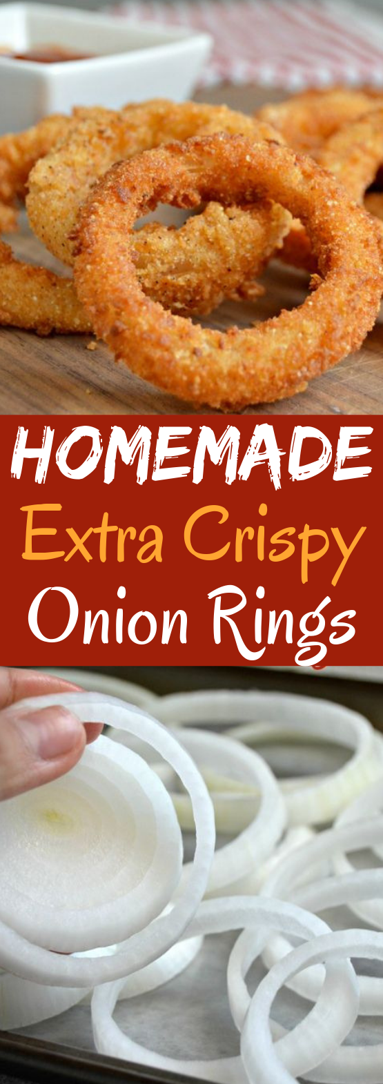 Crispy Homemade Onion Rings #appetizers #easy
