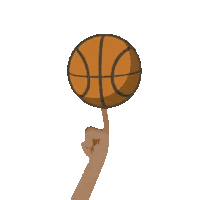 Basketball Animasi bola berputar