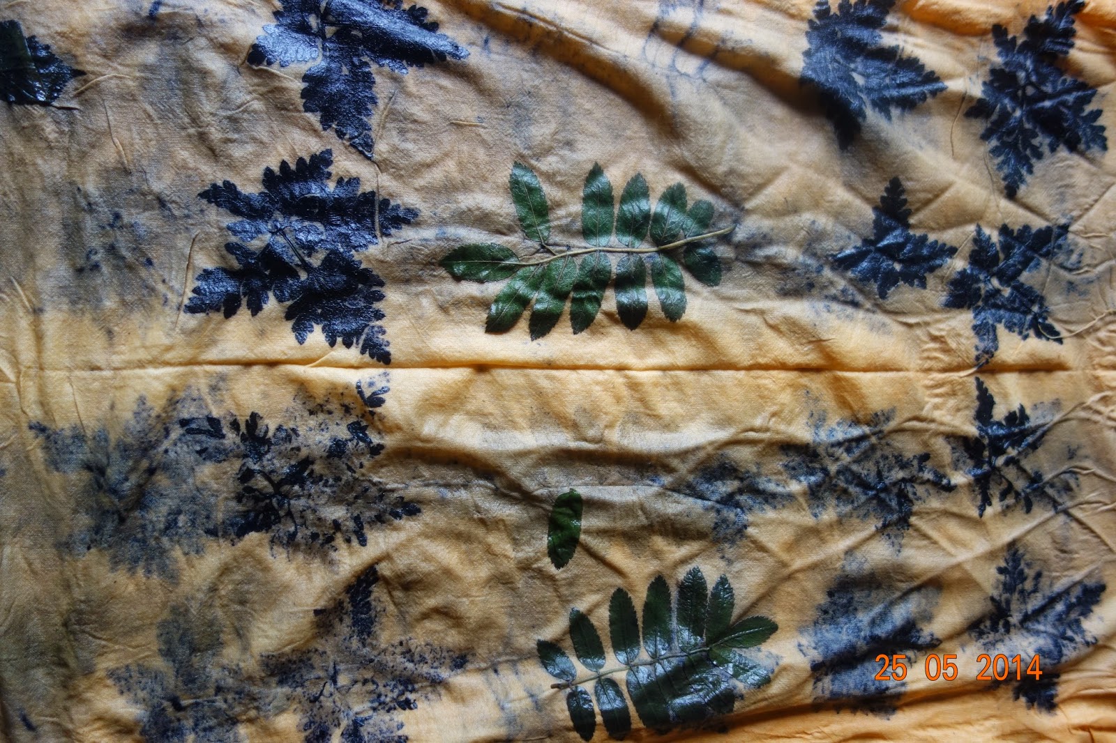 hippopip results of eco printing on fabric