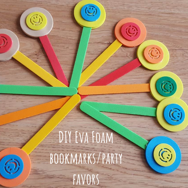 DIY Eva Foam bookmarks/party favors DIY Eva Foam bookmarks/party favors
