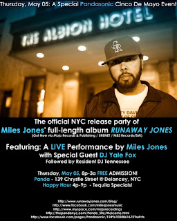 Miles Jones Plays Free Record Release Show Tomorrow, May 5th, at Panda Bar