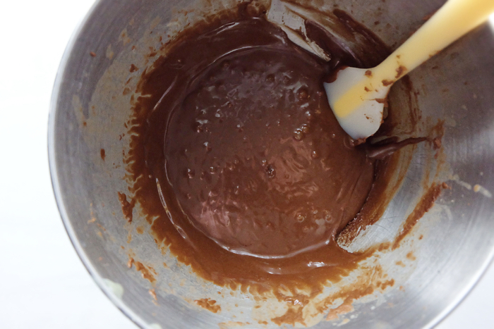 finished cupcake batter in mixer bowl