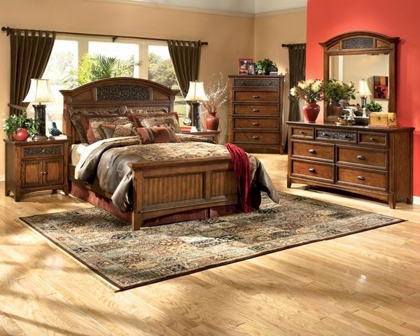 Ideas for the bedroom in rustic style