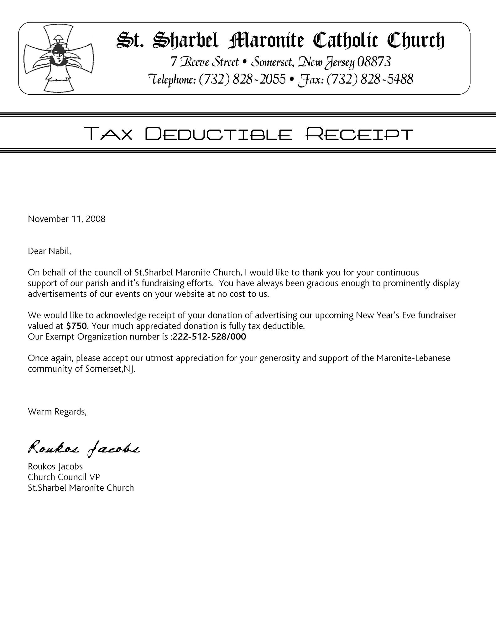 Tax Write Off Donation Letter Template ~ Resume Letter Tax Write Off Donation Letter Template ~ Resume Letter