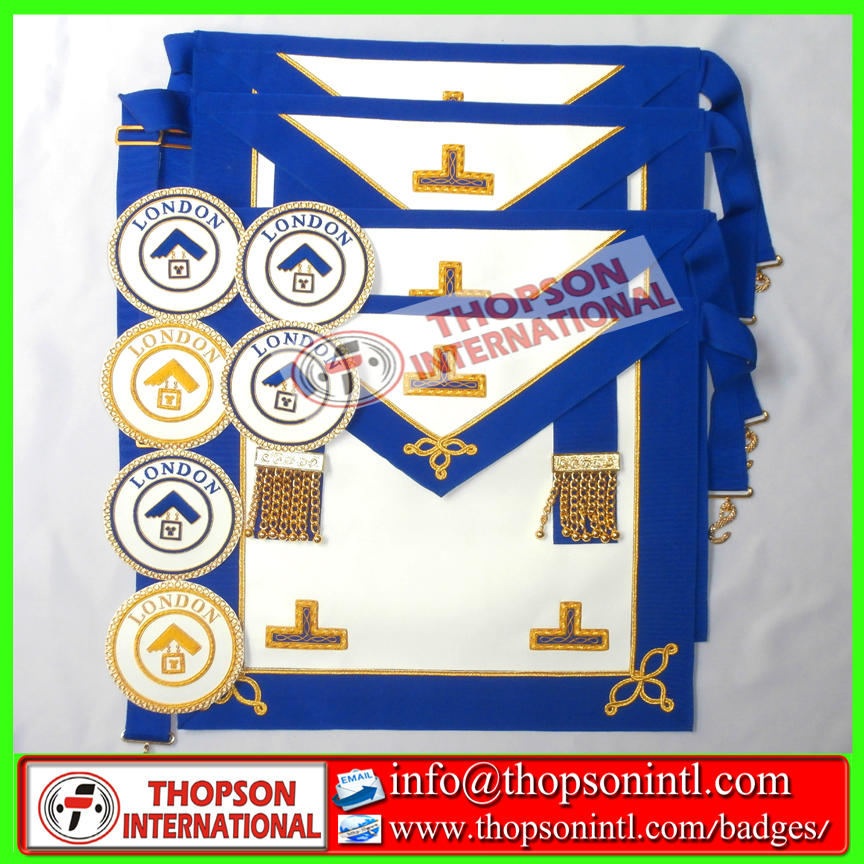 Thopson International Masonic Regalia Master Mason white cotton gloves