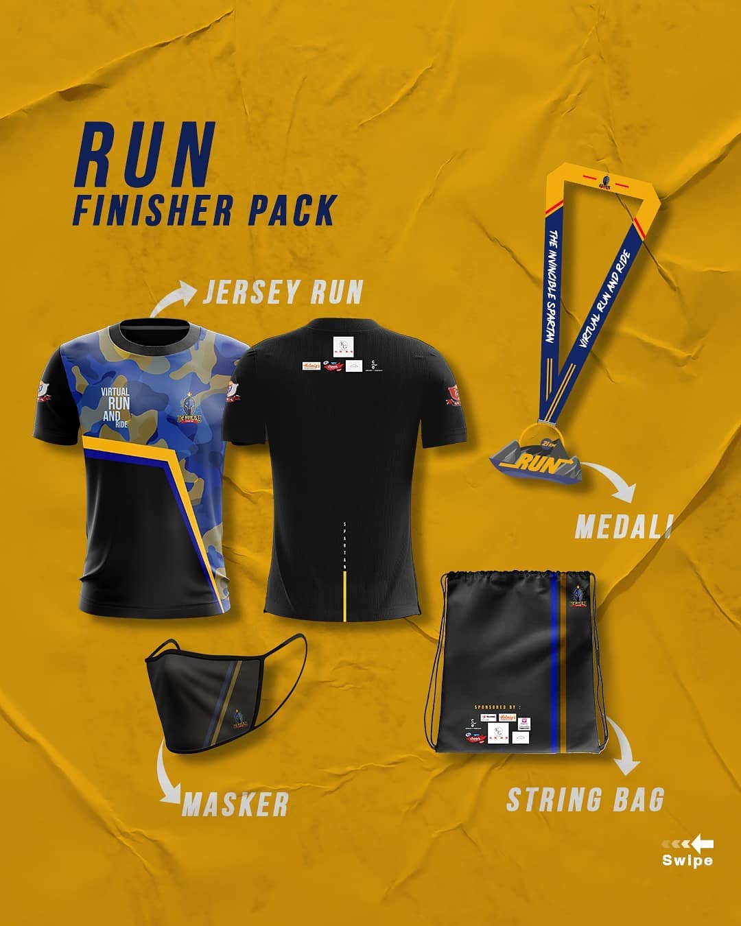 Racepack 🔍 Spartan X - Charity Virtual Run & Ride • 2021 Run Racepack 👕 Spartan X - Charity Virtual Run & Ride • 2021