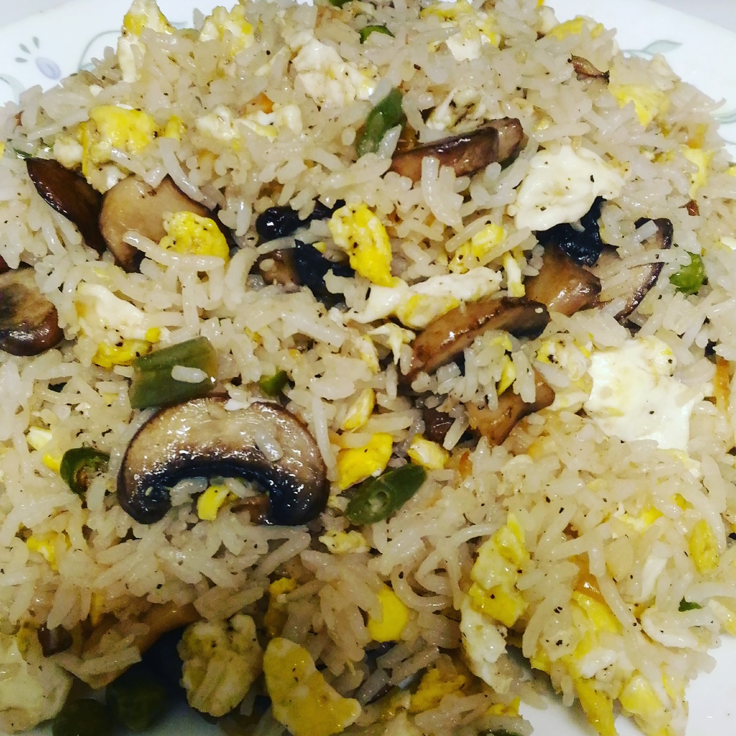 Egg and Mushroom Fried Rice
