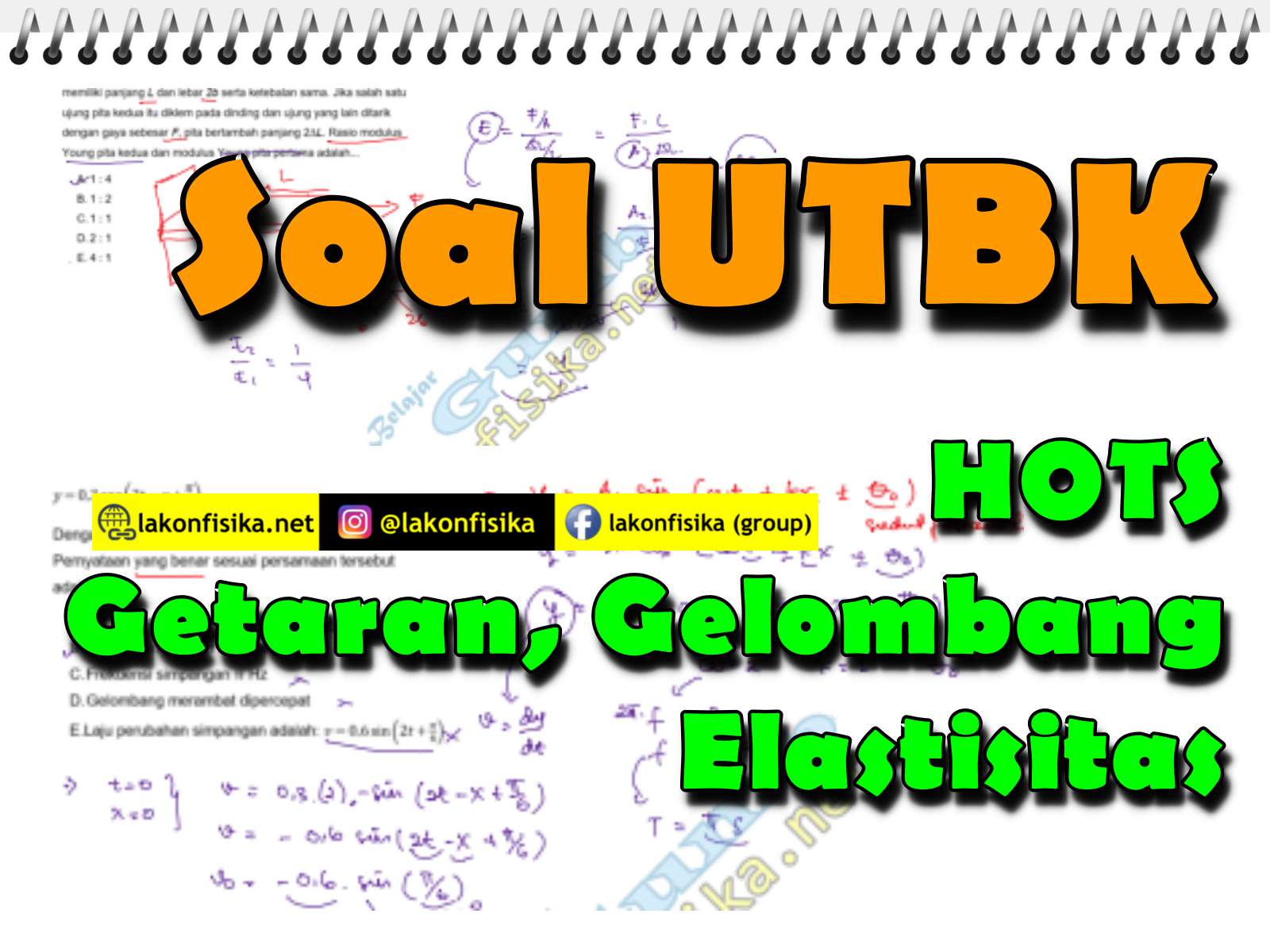 Soal Getaran Gelombang Dan Elastisitas Soal Utbk 2019 Tka Fisika Lakonfisika Net