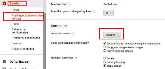 Cara Melihat Komentar di blog