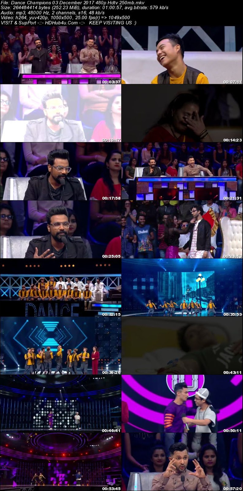 Dance Champions 03 December 2017 480p HDTV 250MB Download