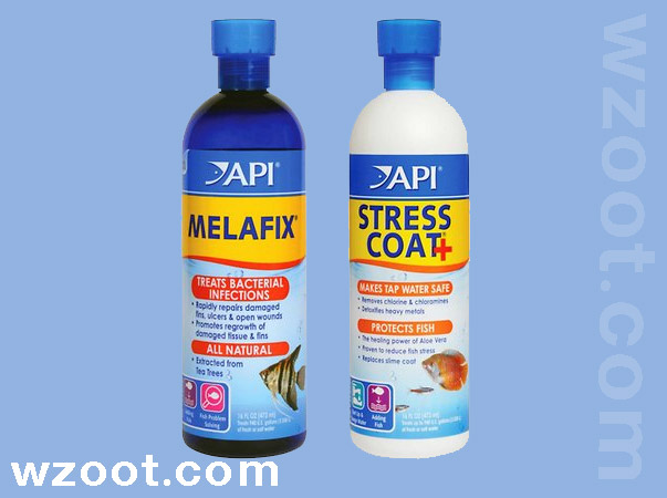 Bundle: API Melafix Freshwater Fish Infection Remedy + Stress Coat Aquarium Water Conditioner
