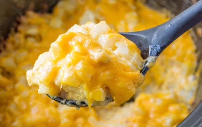 Crockpot Cheesy Potatoes #dinnerrecipe #food #amazingrecipe #easyrecipe 