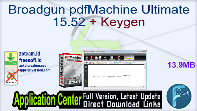 Broadgun pdfMachine Ultimate 15.52 + Keygen_ ZcTeam.id