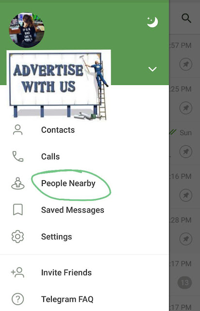 Nearby groups on telegram app - messenger Nearby groups on telegram app