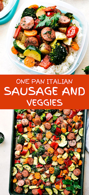 One Pan Italian Sausage and Veggies