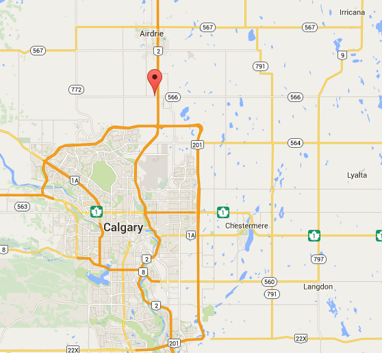 The view from here Rocking Horse Café, Balzac, Alberta