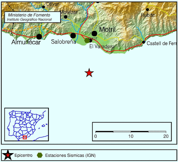 Fuerte terremoto sentido en Motril, Granada, 25 marzo Fuerte terremoto sentido en Motril, Granada, 25 marzo