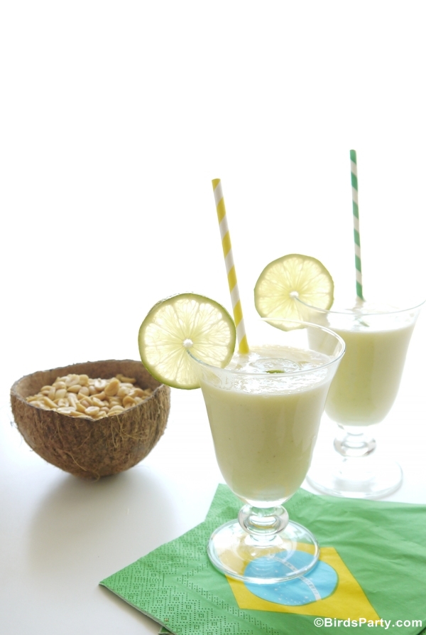 Brazilian Pineapple & Coconut Batida Cocktail Recipe Party Ideas