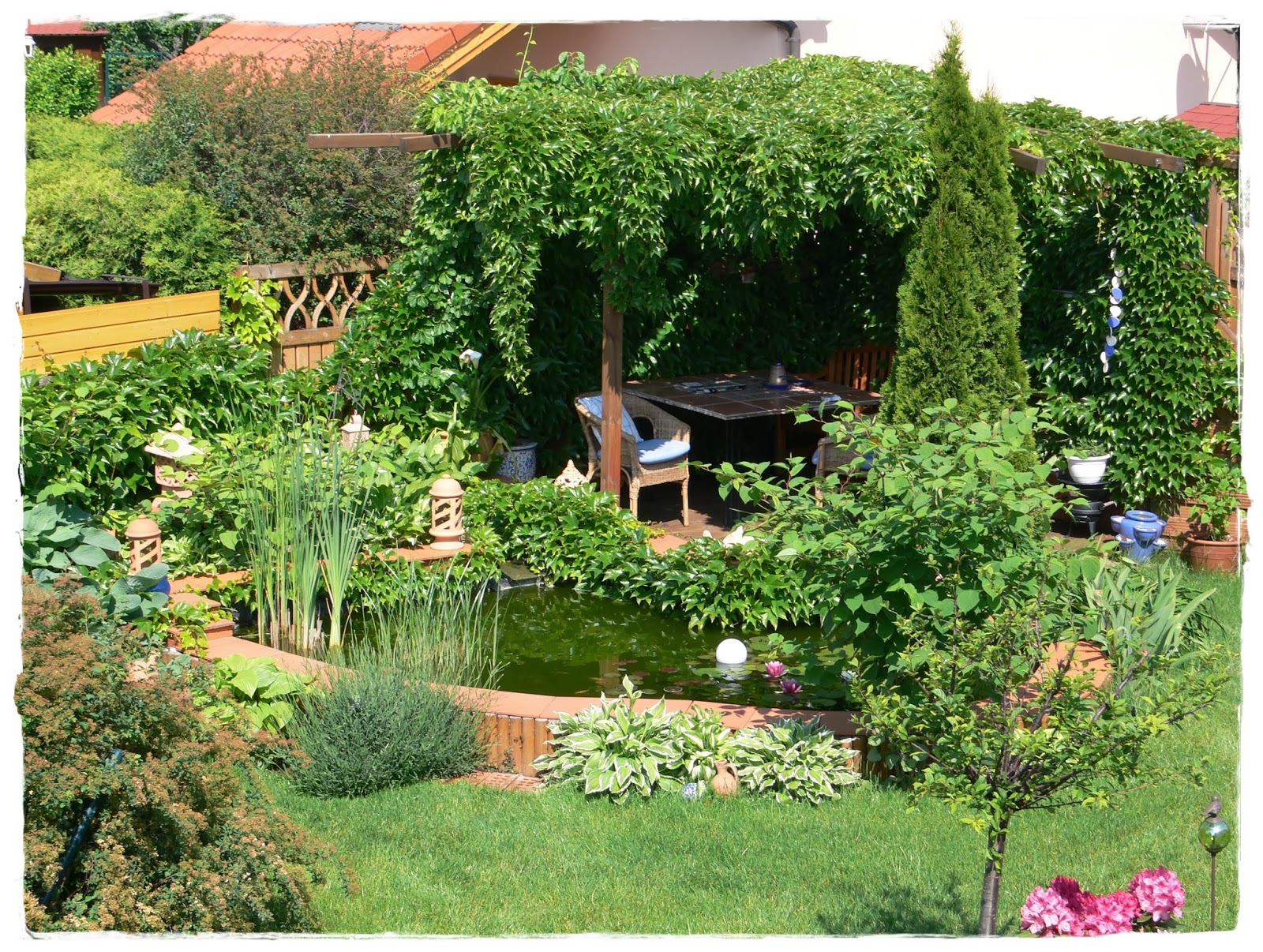 Shabby Landhaus VorherNacher.....Garten/Laube.....