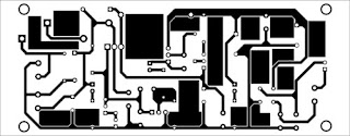 PCB layout of the simple voltage adjustable power supply