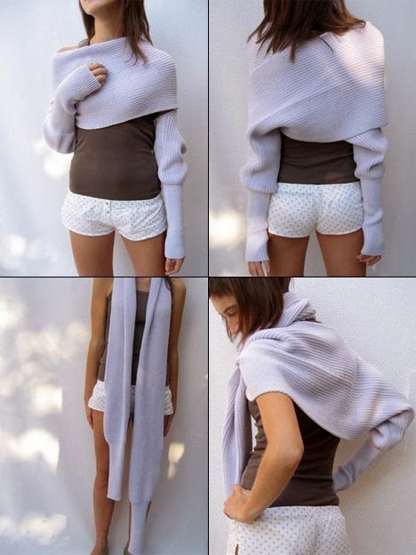 bolero wrap o bufanda con mangas