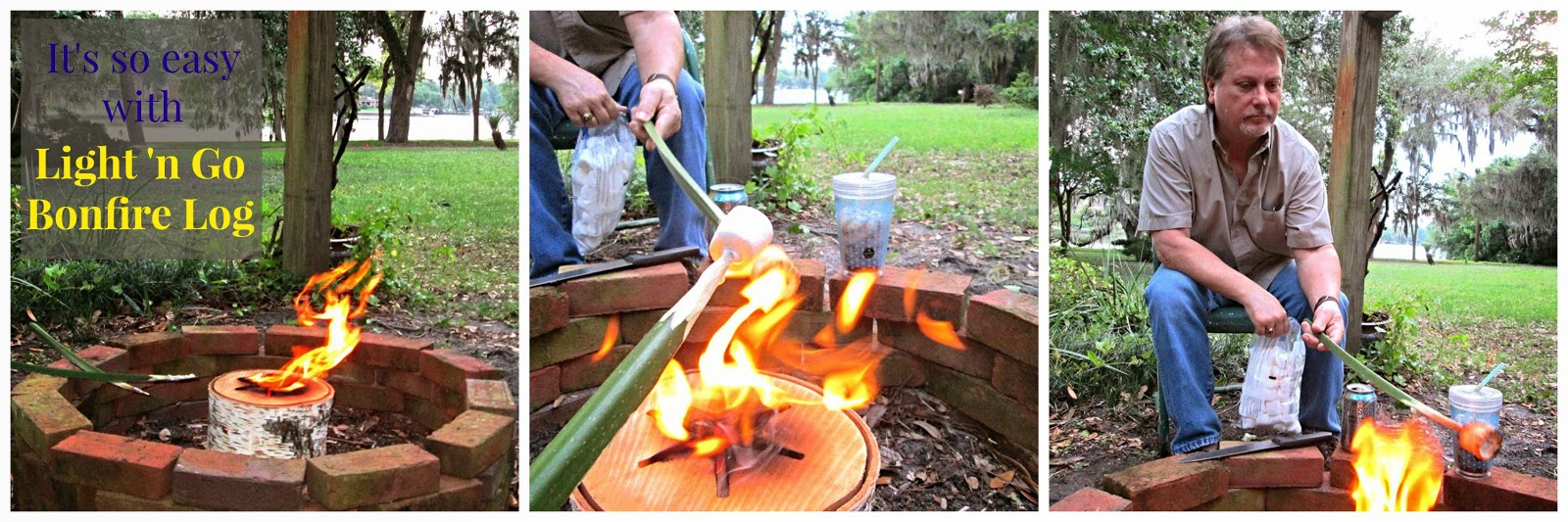 Cotton Pickin Cute Light 'n Go Bonfire Log Giveaway Marshmallows and