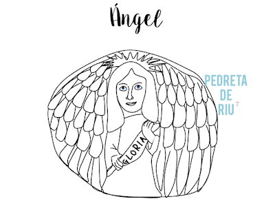 COMO PINTAR PIEDRAS CON ANGEL PASO A PASO