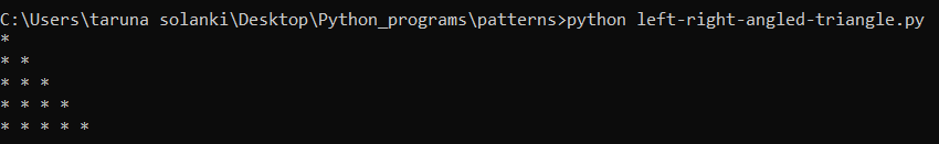 Program To Print Left-Right-Angled-Triangle In Python ~ Appychip