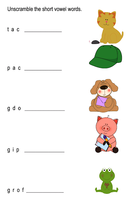 What are Short Vowels and Long Vowels ?- Practice Worksheets for kids