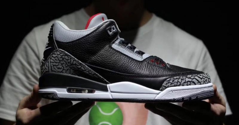 fake jordan 3 black cement