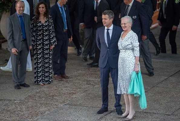 Queen Margrethe and Crown Prince Frederik attended a reception at the Yacht Club