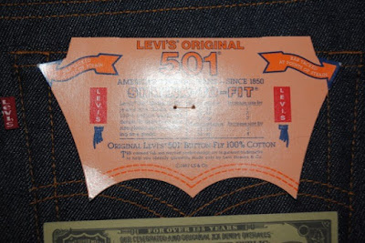 1990s Levi's 501 Flasher:  America's Original Jeans  Since 1850