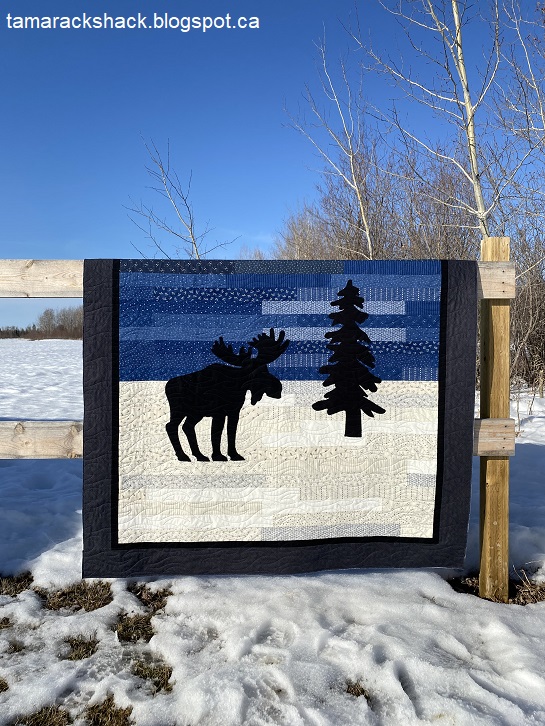 Tamarack Shack Moose Quilt