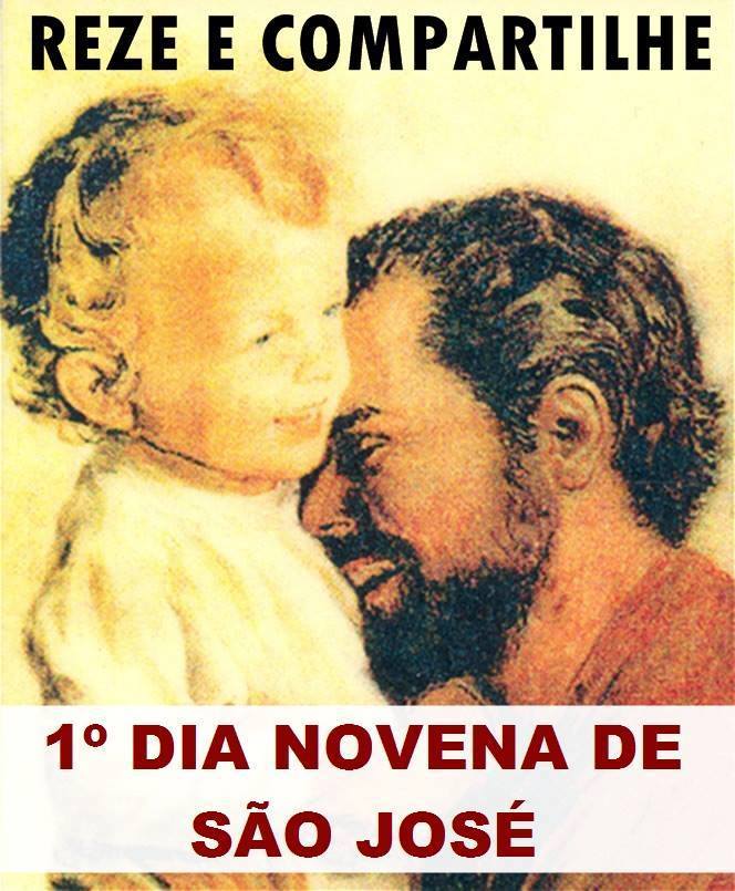 A Misericórdia Divina: 1º dia da novena em honra a São José.