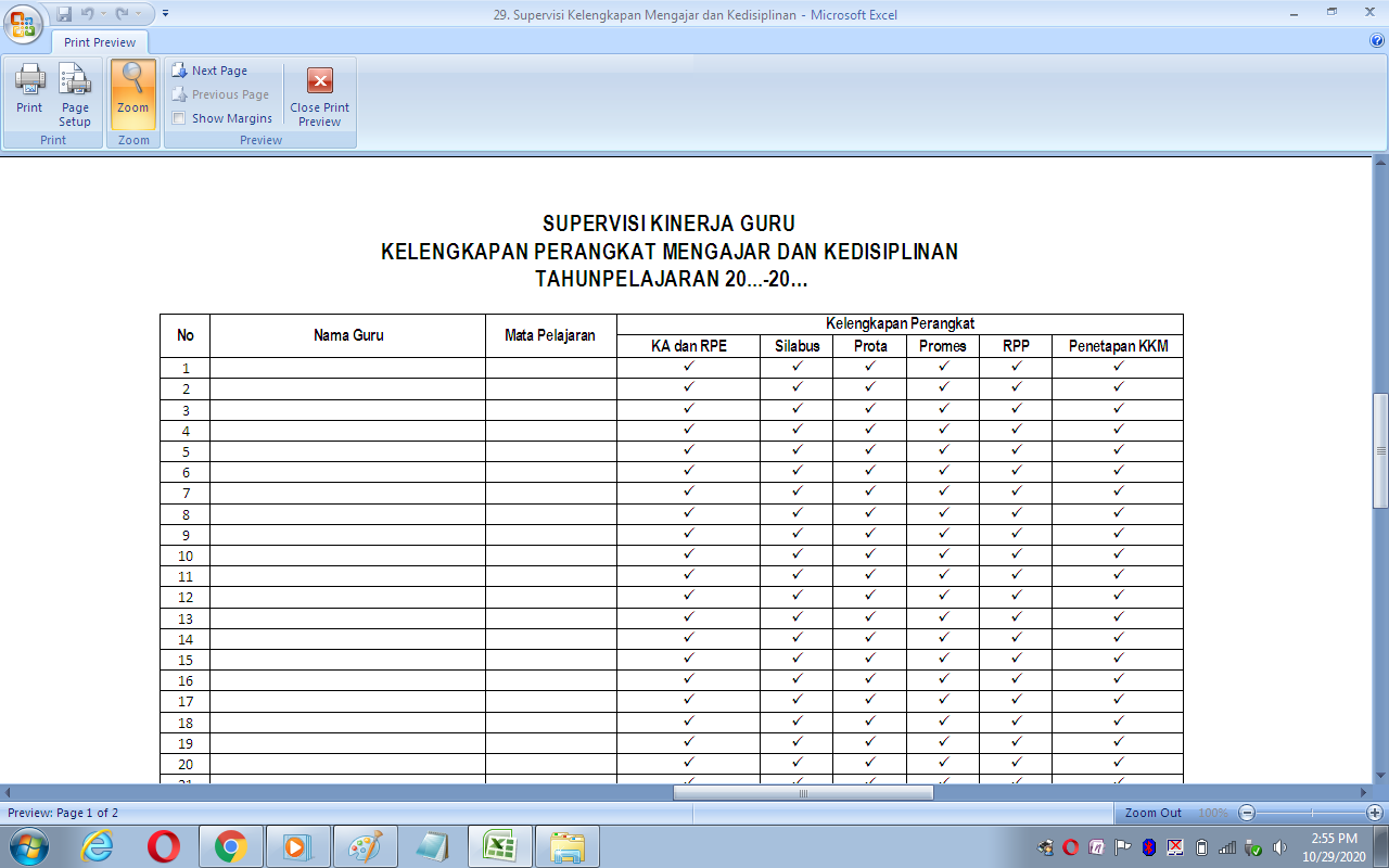 format supervisi kepala sekolah terbaru format supervisi kepala sekolah terbaru