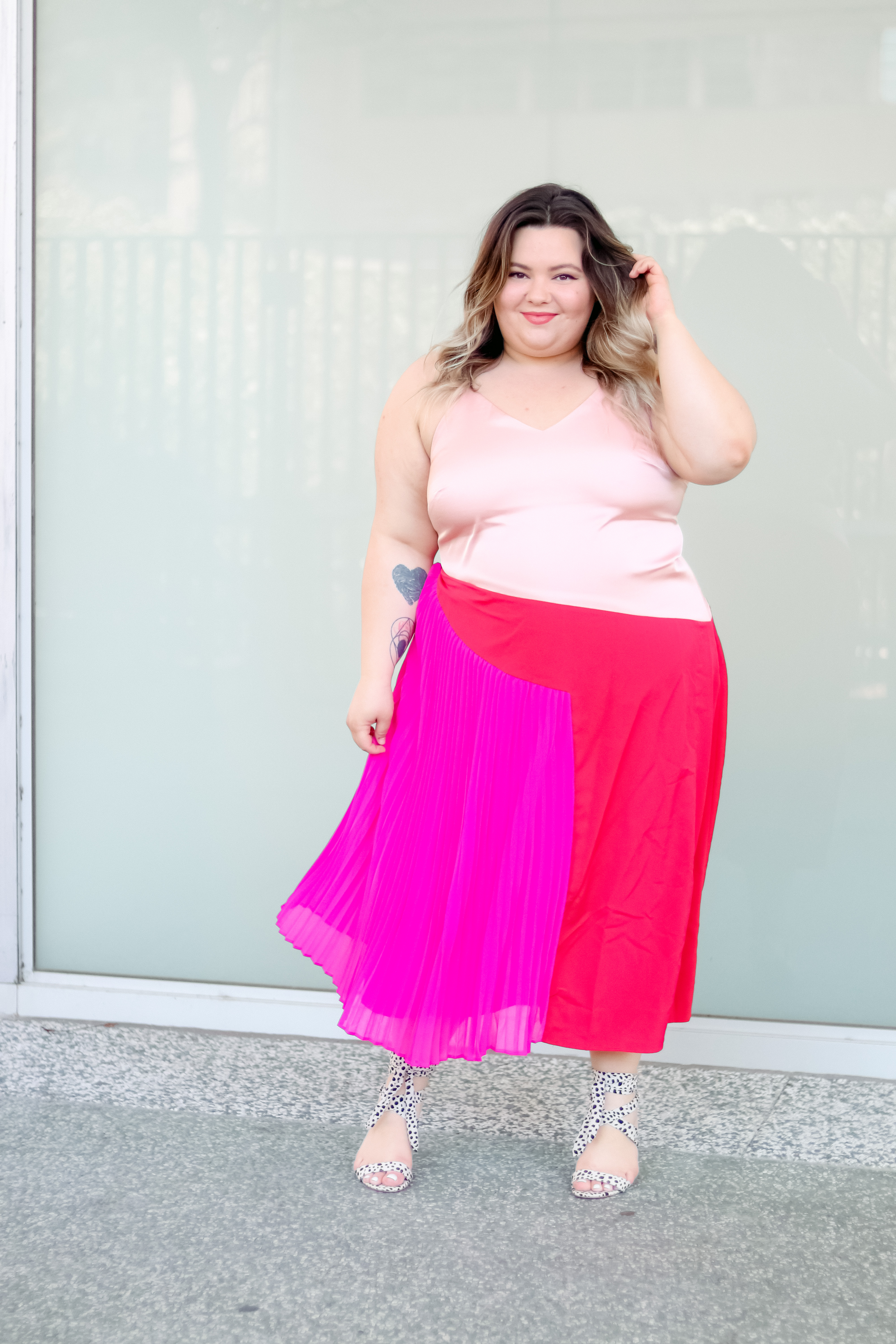 Chicago Plus Size Petite Fashion Blogger Natalie in the City reviews Cushnie X Target