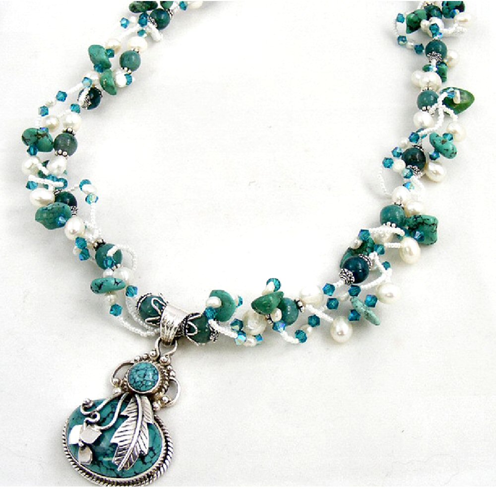 Sweet Freedom Designs Turquoise Wire Necklace