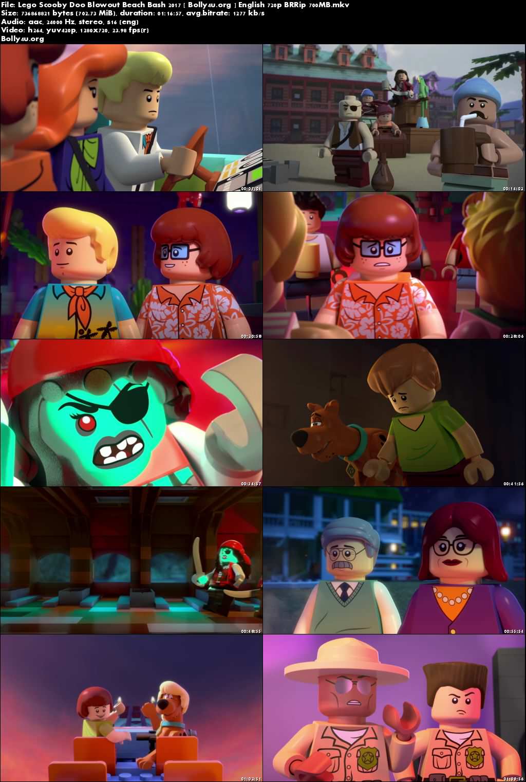 Lego Scooby Doo Blowout Beach Bash 2017 BRRip 250MB English 480p Download