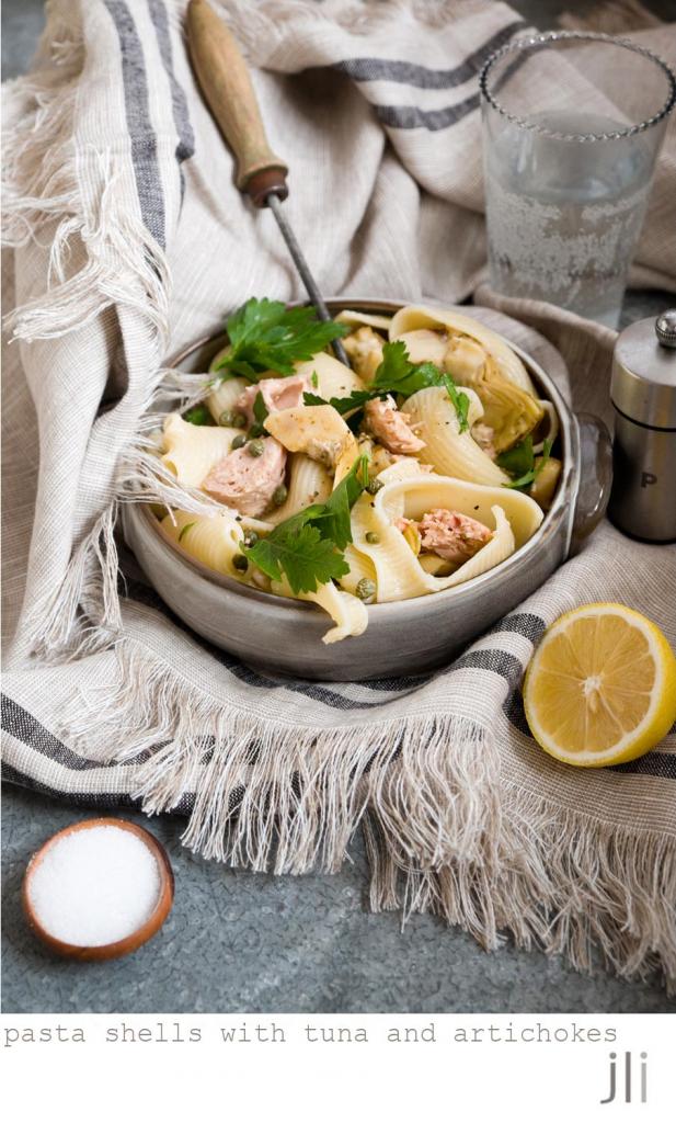 pasta shells with tuna and artichoke pronto / DELICIOUS BITES