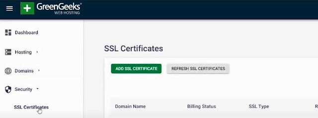 add ssl certificate