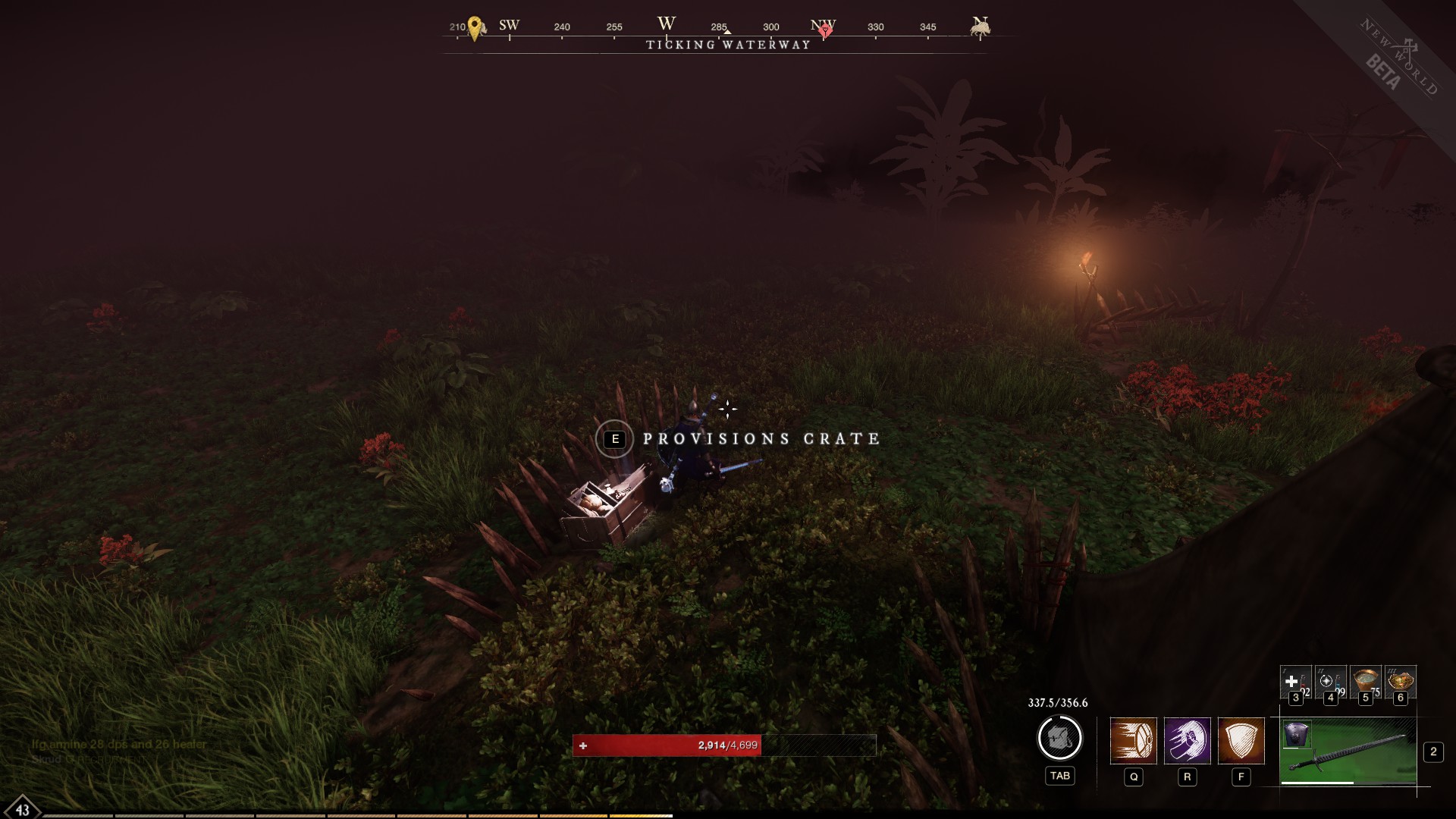 New World Ticking Waterway chest locations