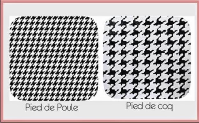 Tissu Pied De Poule Et Pied De Coq