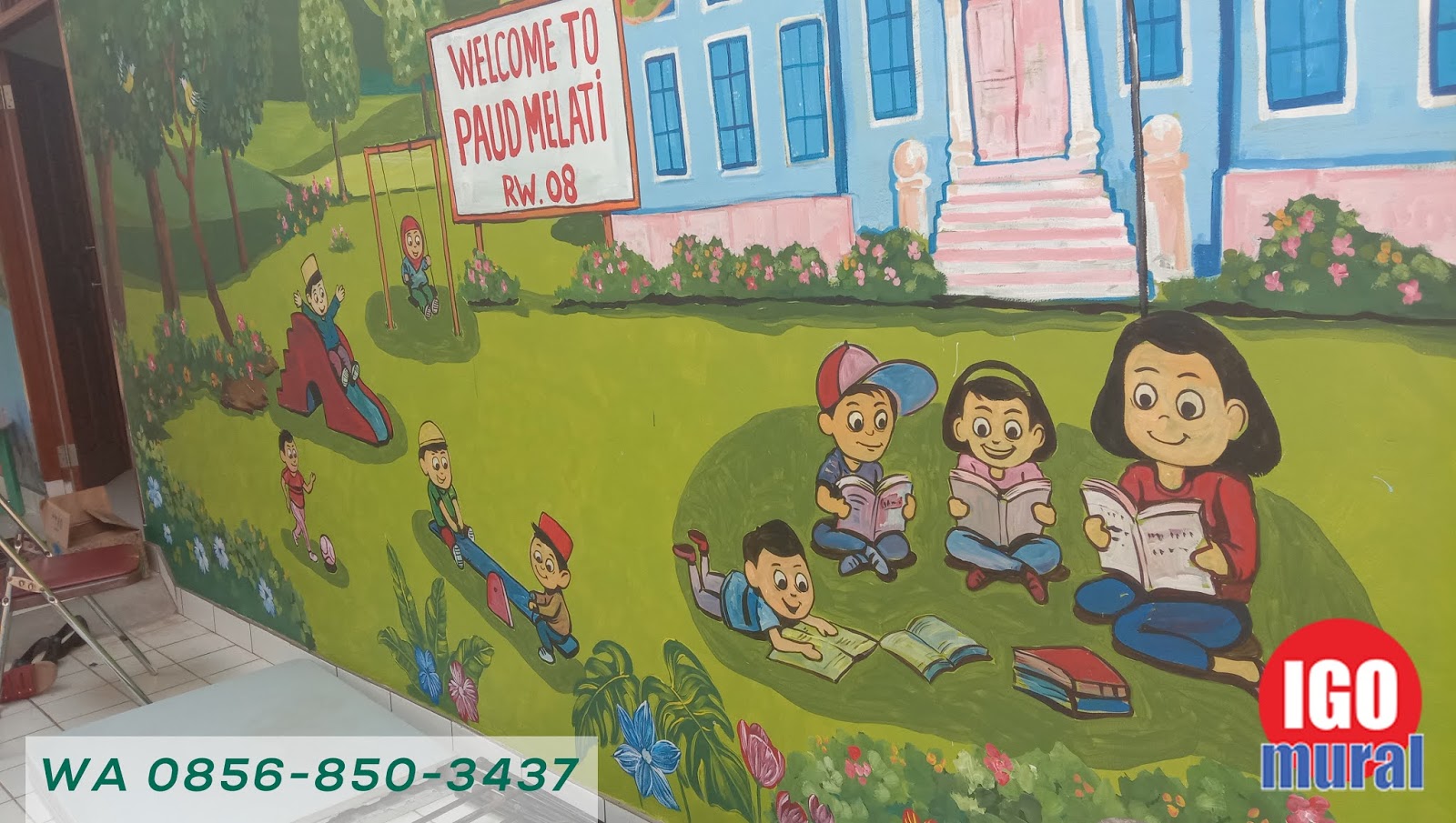 Tema Gambar Mural Anak Tk Terbaik, CERIA UNTUK KREATIVITAS ANAK, IGOMURAL