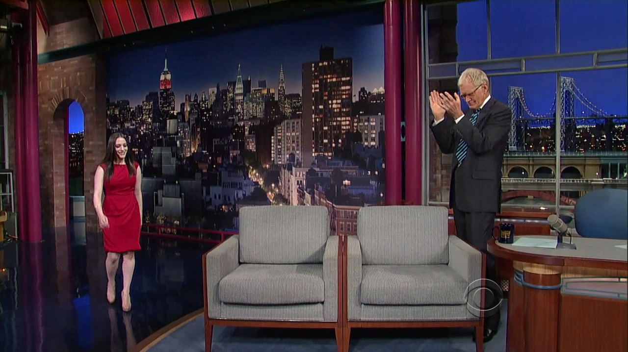 TVDeSab: Kat Dennings - Late Show with David Letterman 10/02/2012