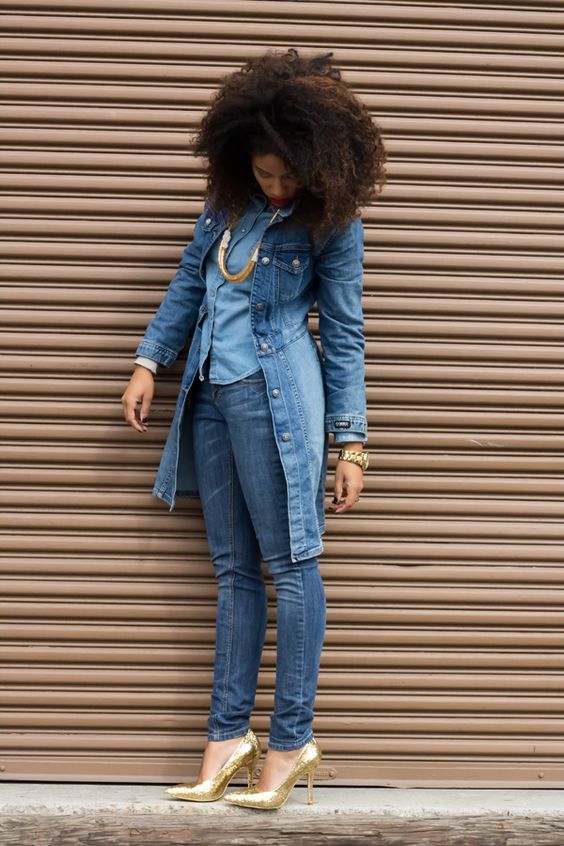Chic & Simple Winter>Spring Transitional Outfit Idea [The Denim