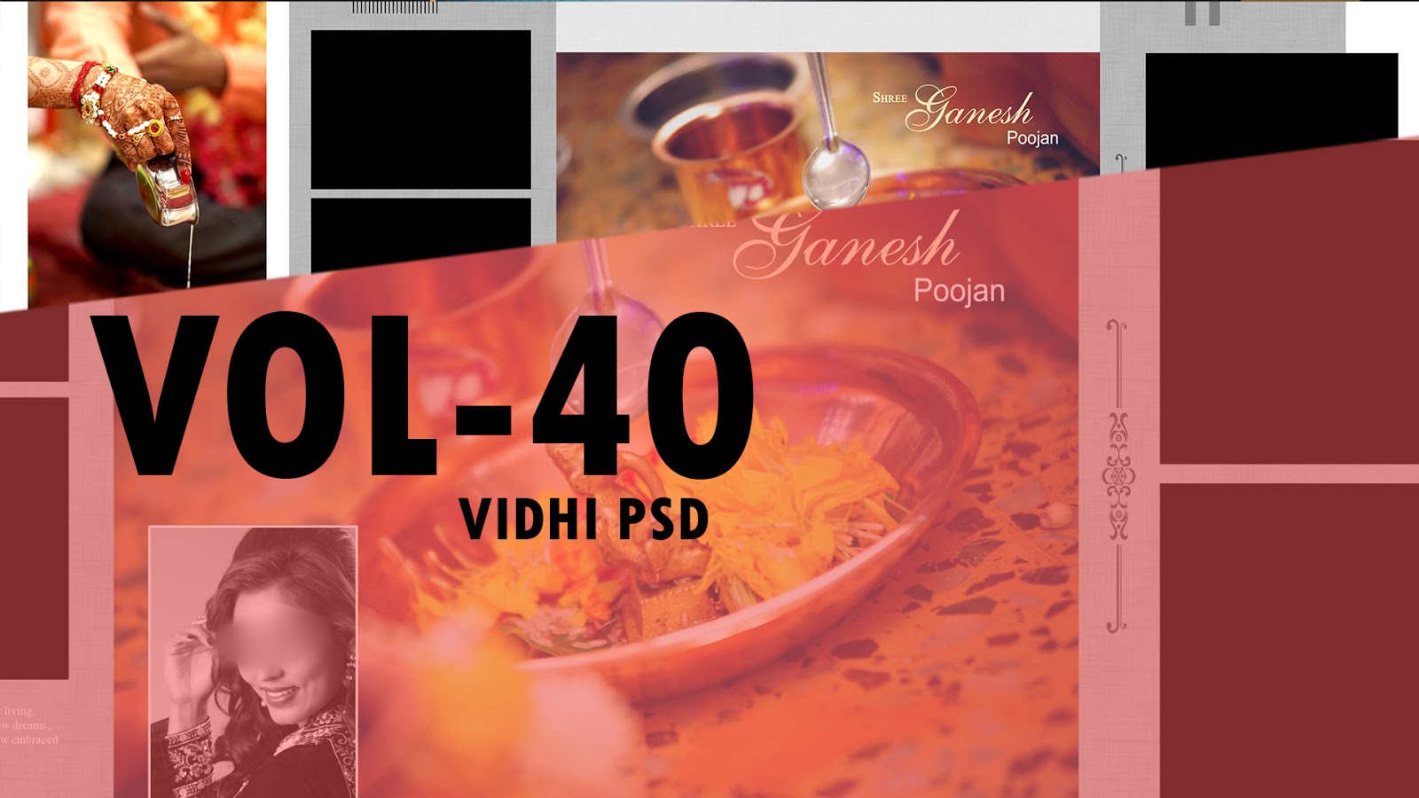 Download Indian Wedding 12x36 Dm Psd Template Vol 40 Free Download PSD Mockup Templates