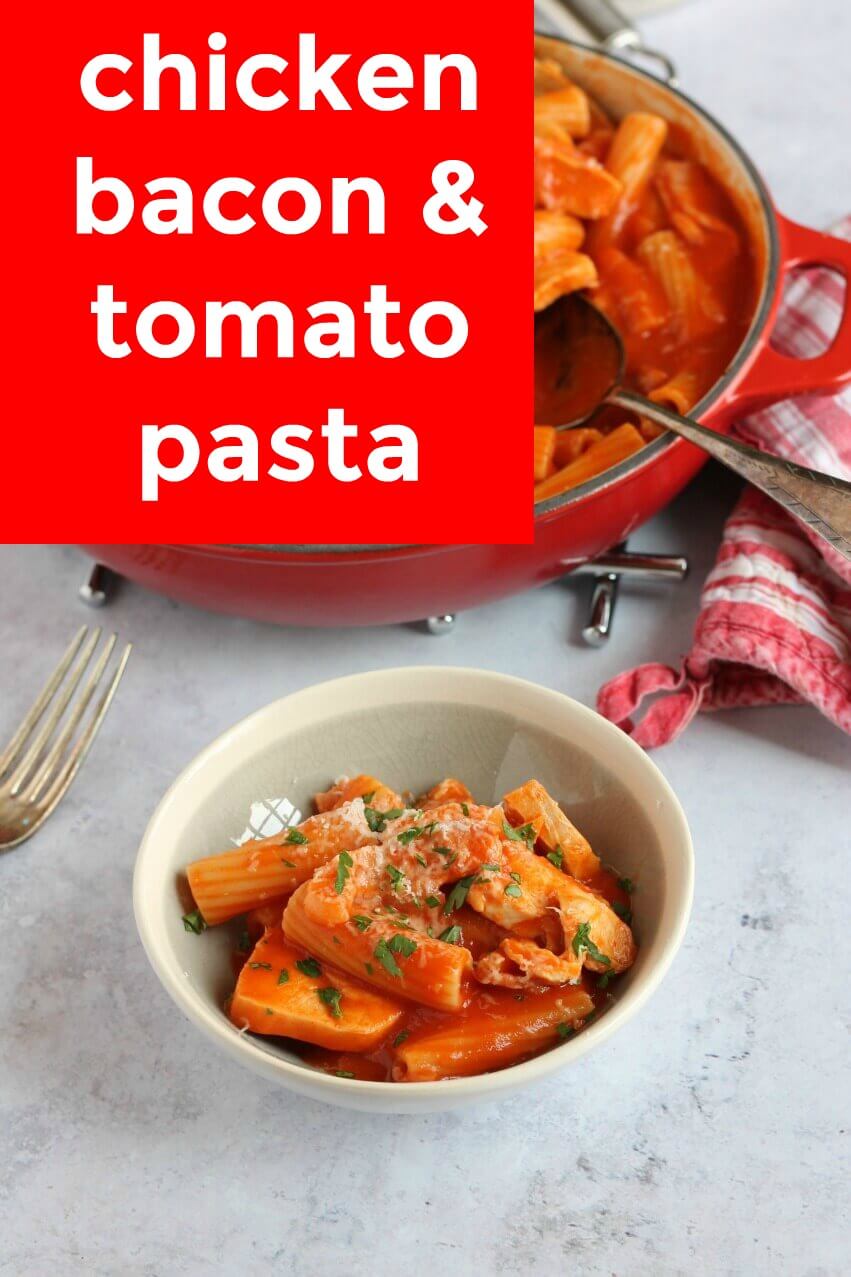 Chicken, Smoked Bacon & Tomato Pasta A Cornish Food Blog Jam and